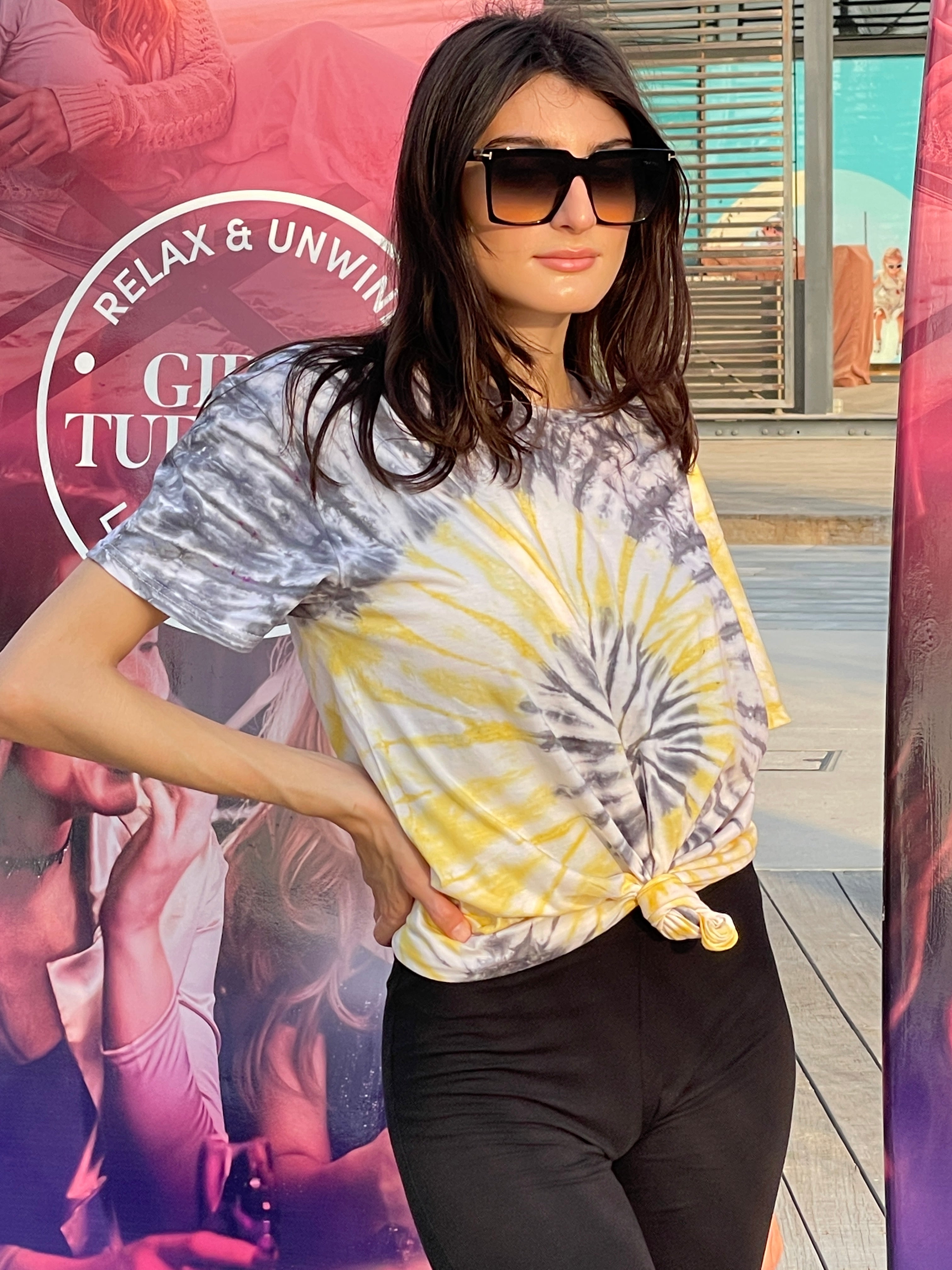 Kuta adult unisex tie dye t-shirt.