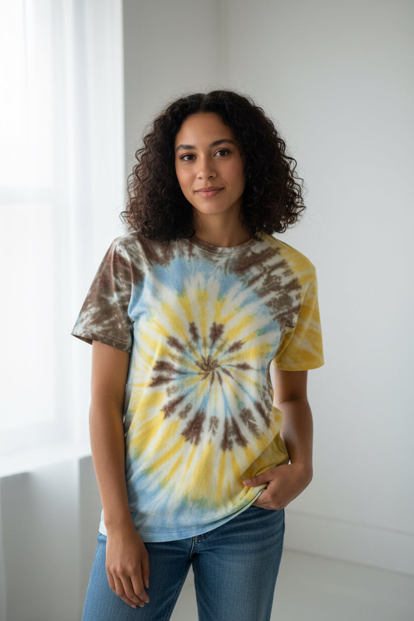 Kuta adult unisex tie dye t-shirt.