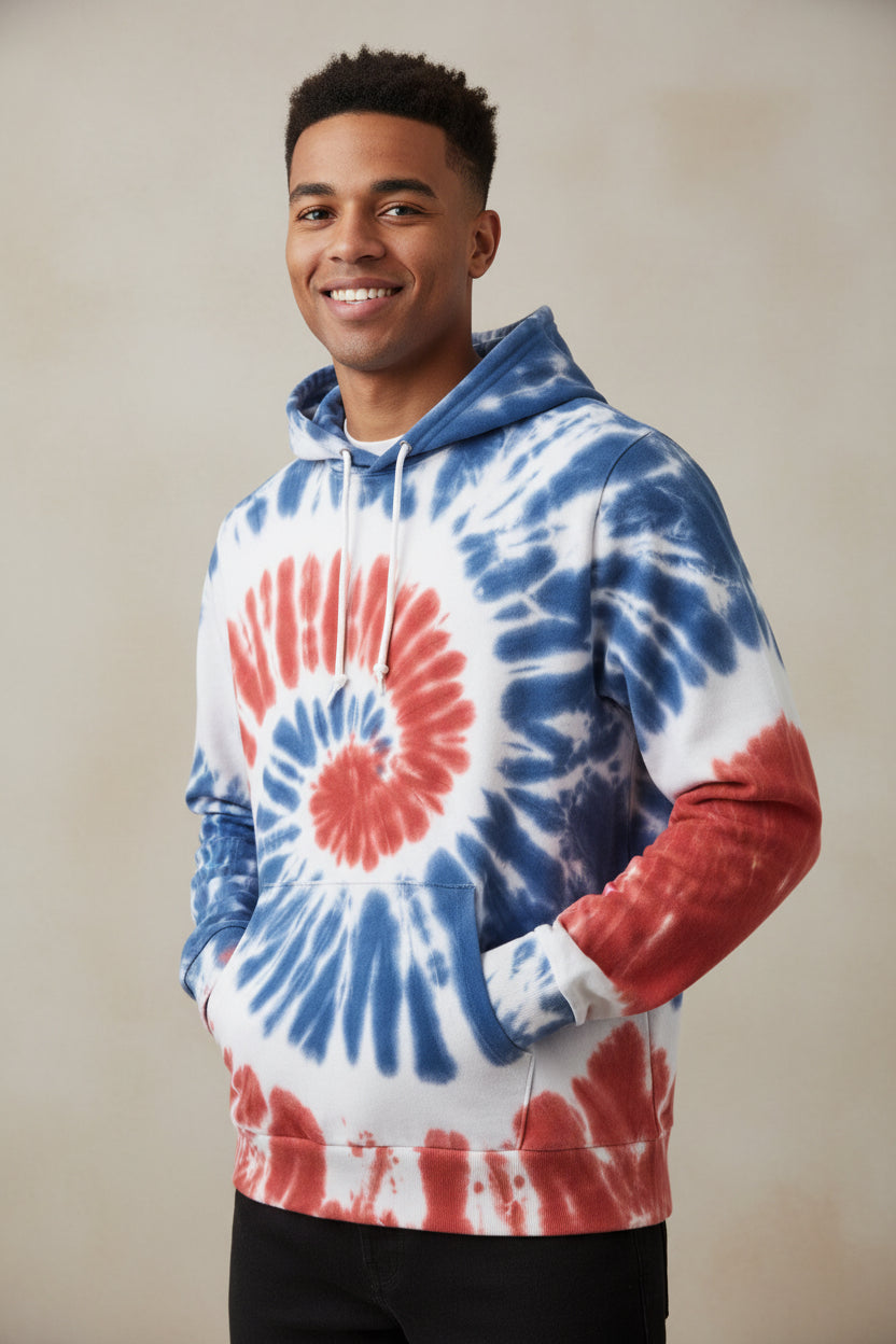 Kuta adult/youth unisex tie dye hoodies.